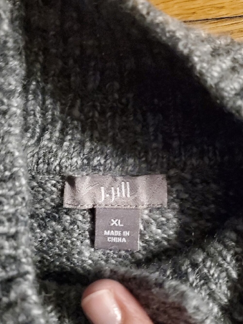 J. Jill Gray Sleeveless Button-Front Knit Vest - Picture 2 of 6